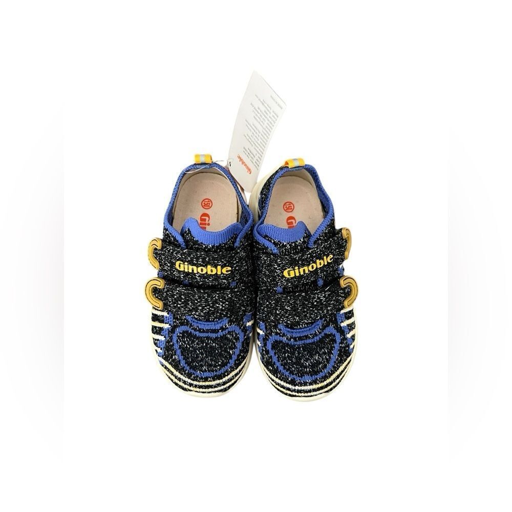 💘GINOBLE Kids Blue and Yellow Shoes size 8